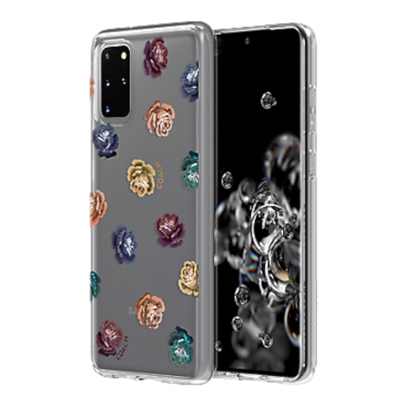 Coach Accessories - COACH Color Glitter Peony Floral Flowers Samsung Galaxy S20+ Plus Hard Case